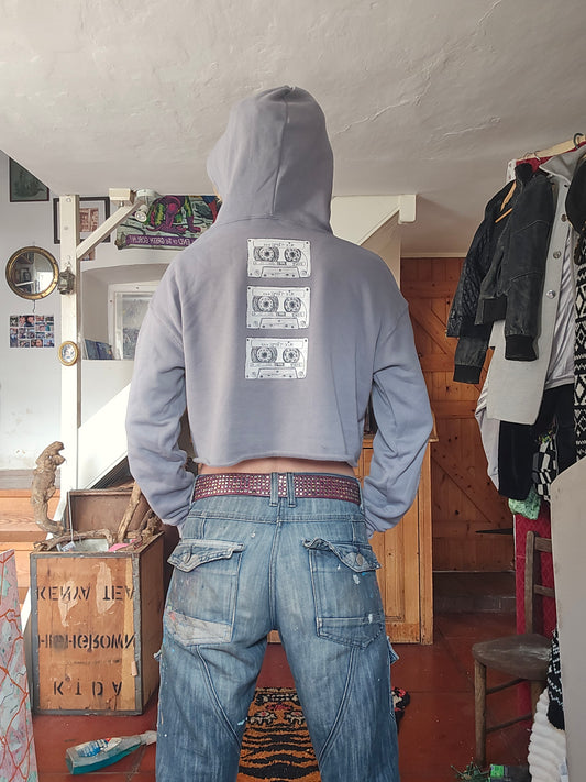 Women's Mix Tape Crop Hoodie