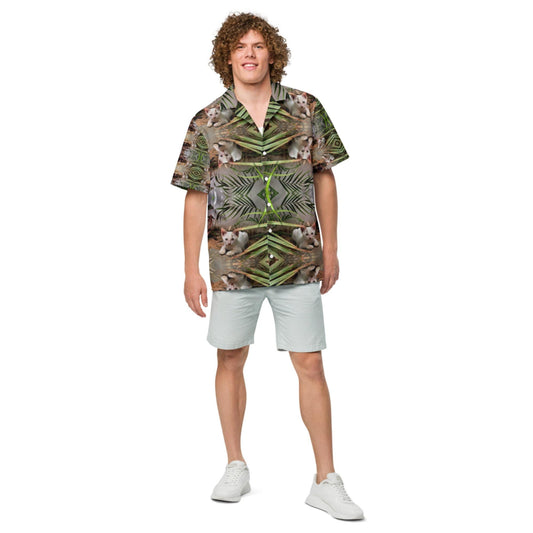 Bamboo Cat Button Shirt