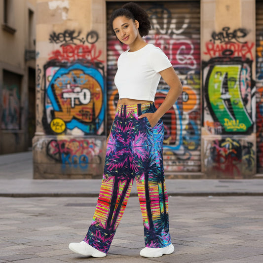 Barcelona Wide Leg Pants Women Front