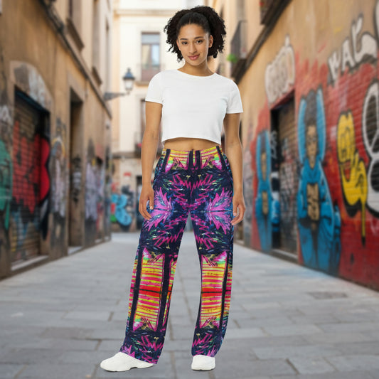 Barcelona Wide Leg Pants Women Front 2