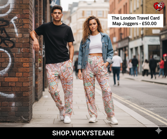 The London Travel Card Map Wide-Leg Joggers