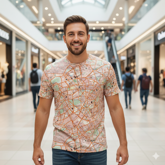London Travel Card Map Men's T-Shirt