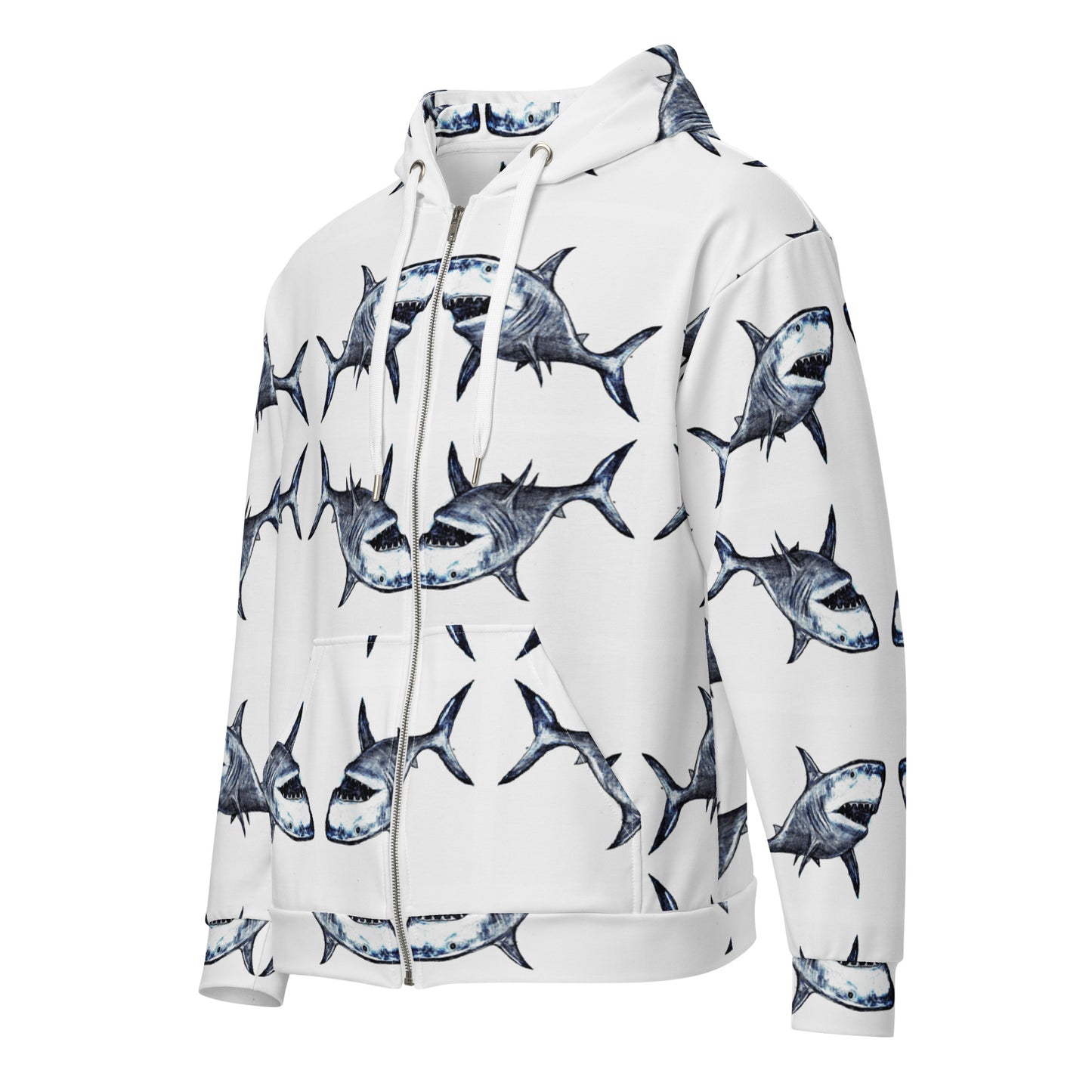Shark Attack Zip Hoodie