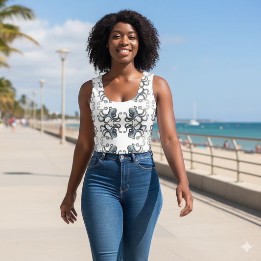 Squids In Womens Cropped Vest