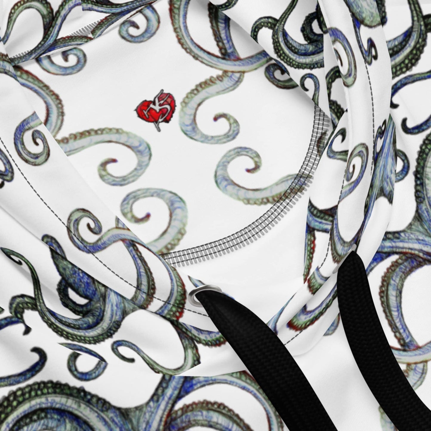 Squids In All-Over Print Hoodie