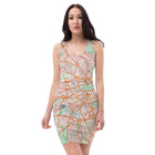 London Travelcard Map Bodycon Dress