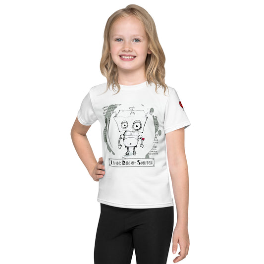 Little Robot Stories Kids crew neck t-shirt