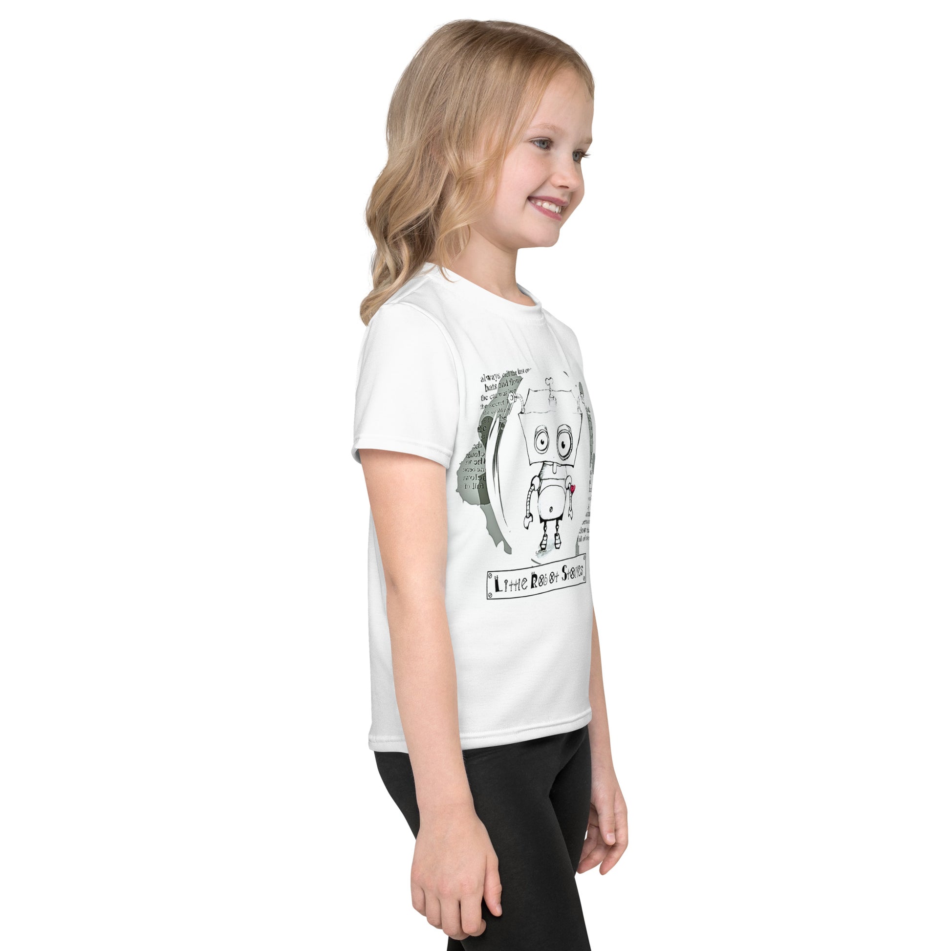 Little Robot Stories Kids crew neck t-shirt