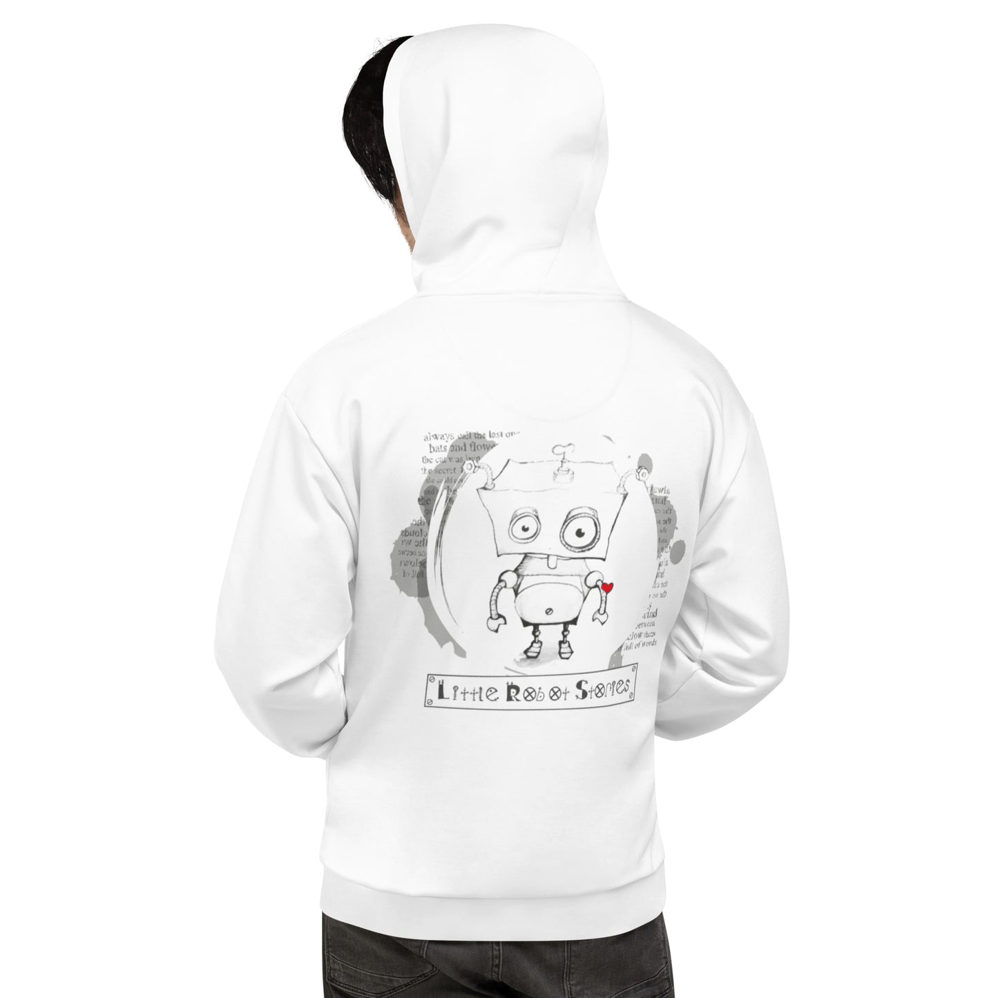 Little Robot Stories Unisex Hoodie Back