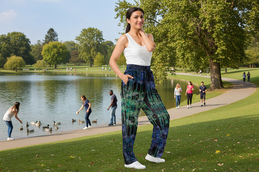 Bluebell Woods Womens Wide-Leg Joggers