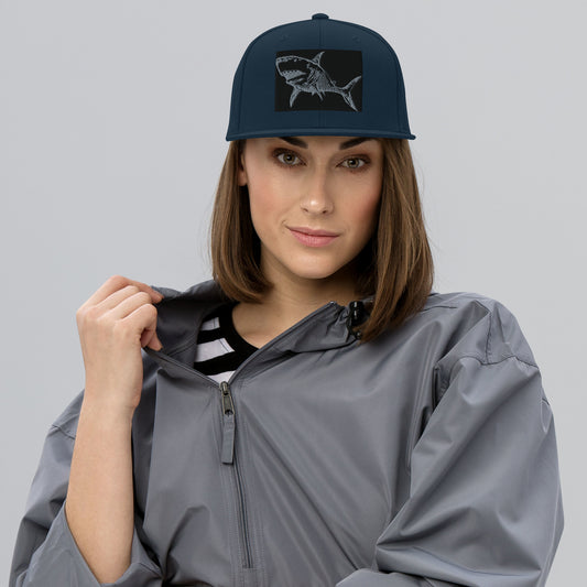 Euston Shark Snapback Hat Green