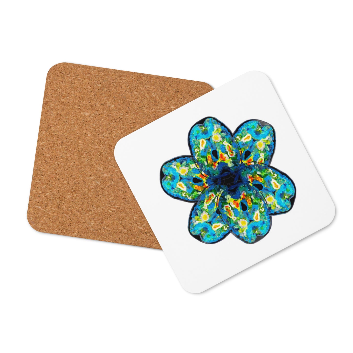 Happy Brain Petals Cork-back Coaster