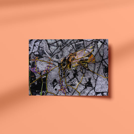 Lavender Hill Bee Art Print
