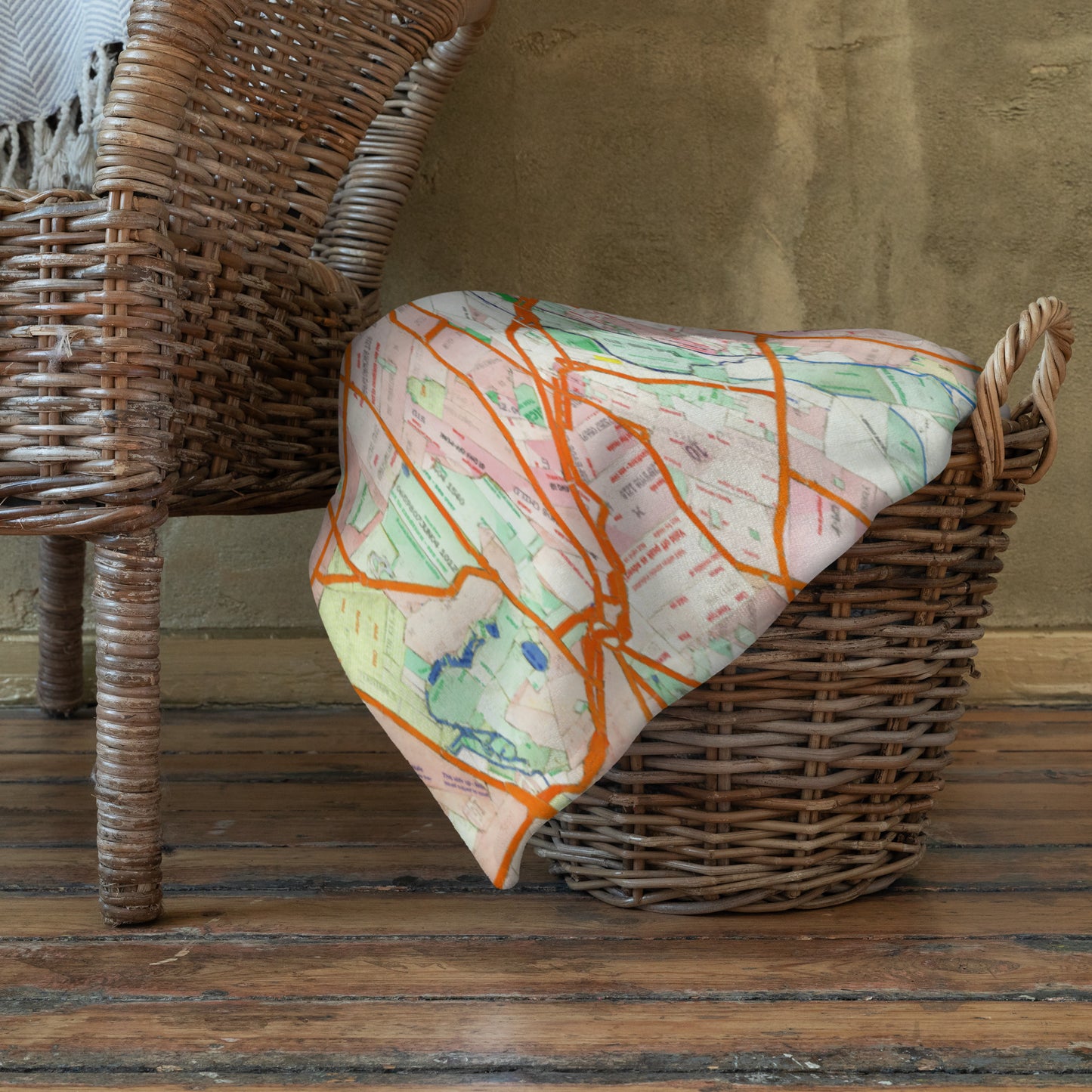 London Travelcard Map Throw Blanket