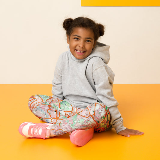 The London Travel Card Map Kid's Leggings
