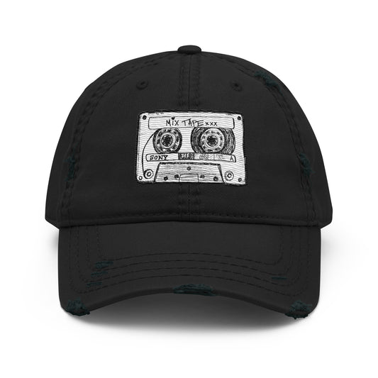 Mix Tape Distressed Hat