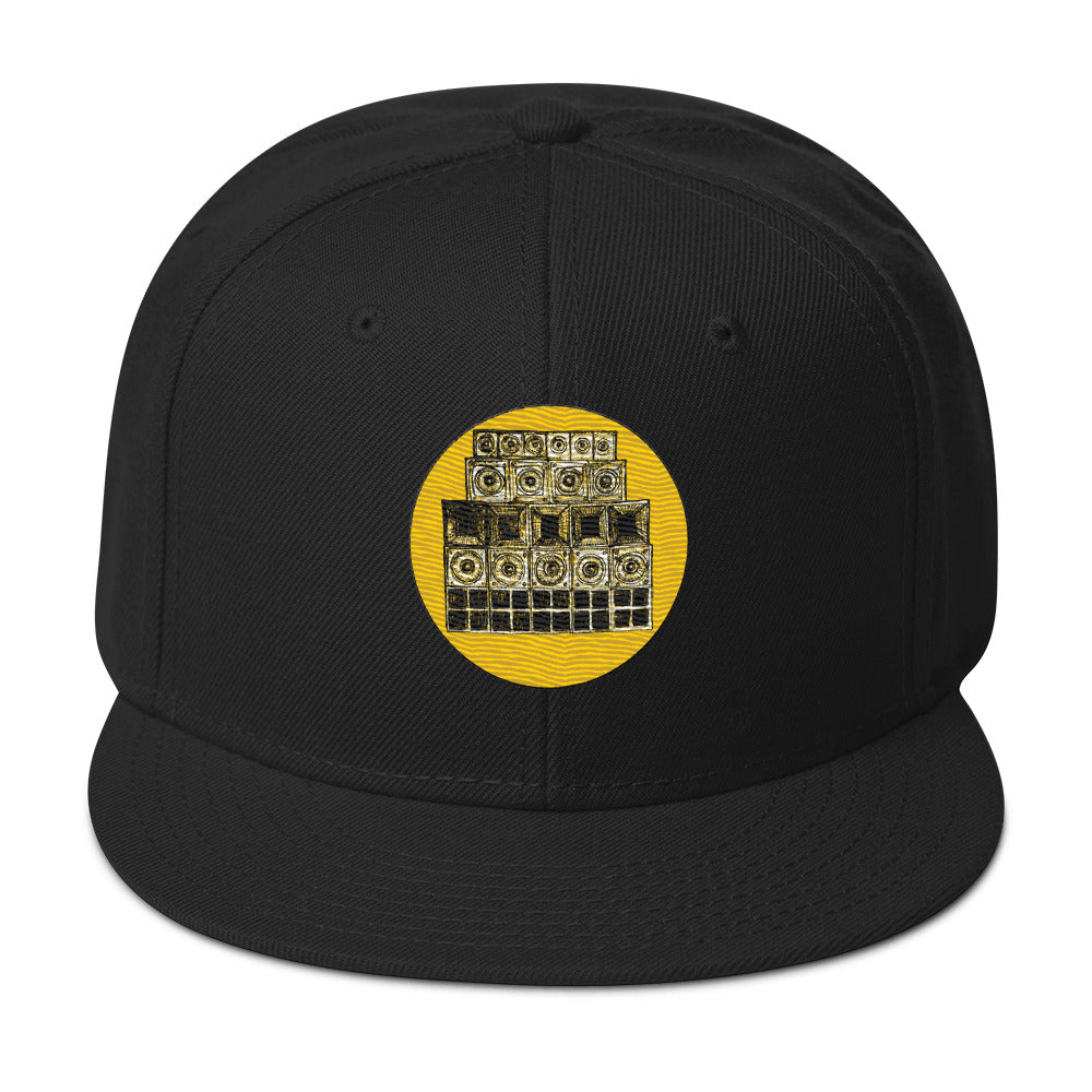 Sub-Woofer Snapback Hat black