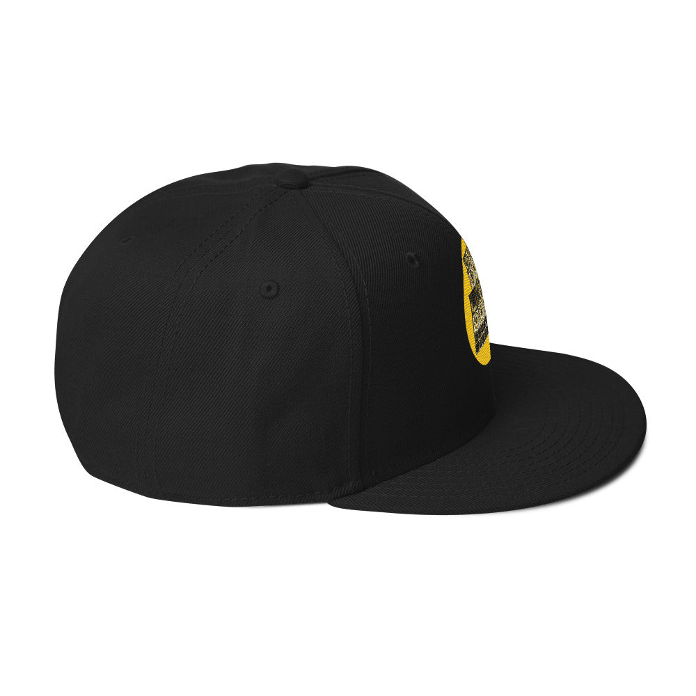 Sub-Woofer Snapback Hat Black Right Side