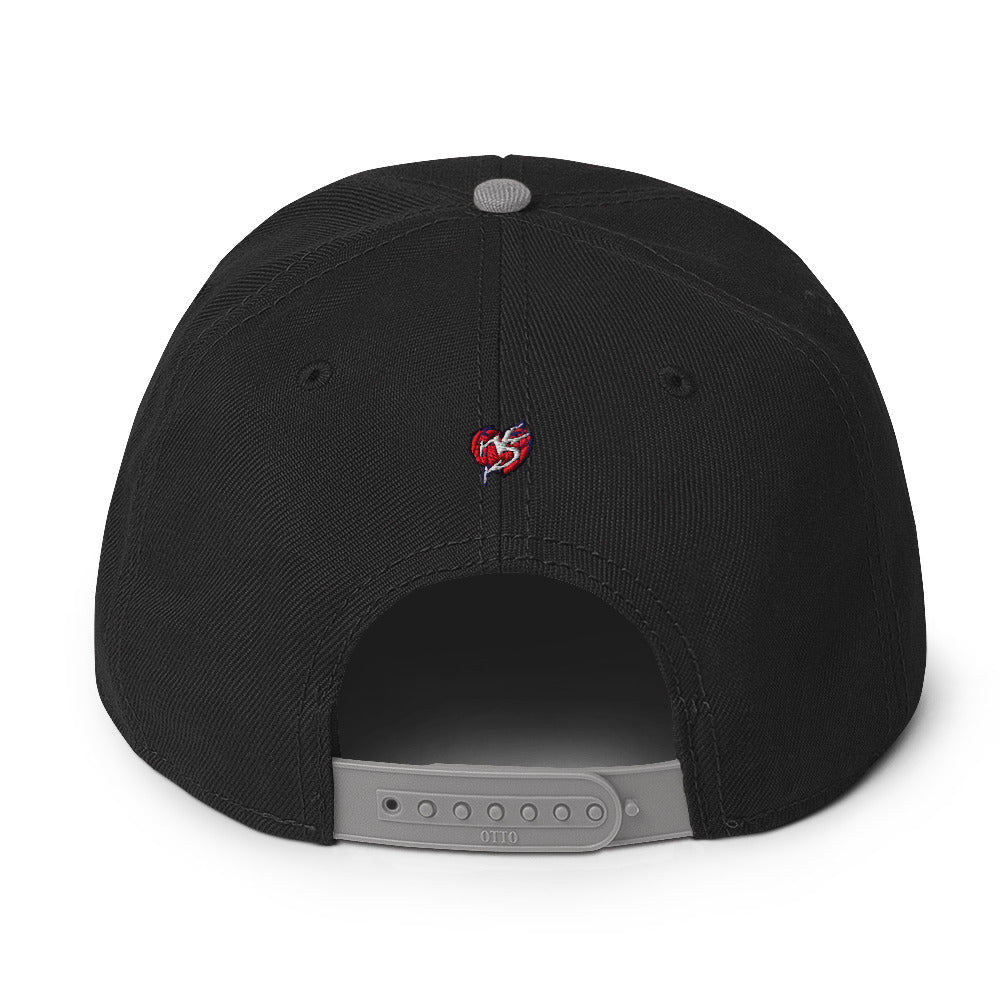 Sub-Woofer Snapback Hat Blk/Grey back logo