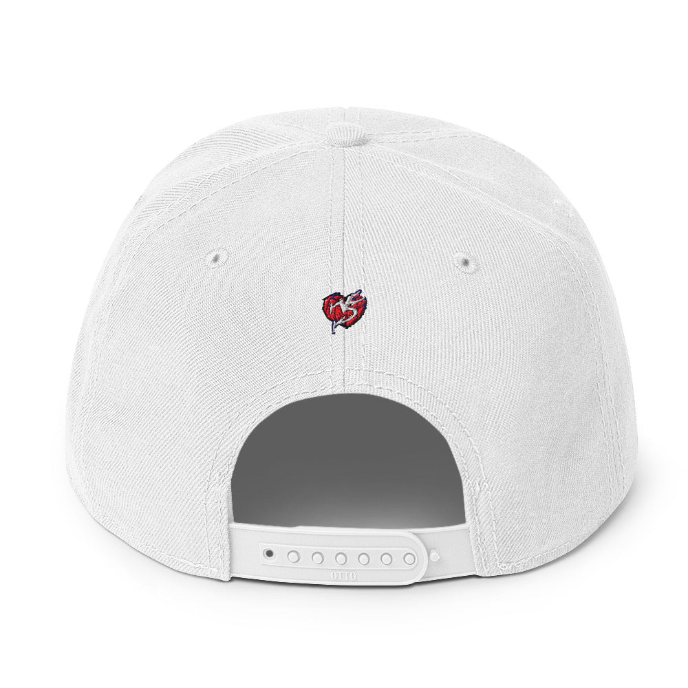 Sub-Woofer Snapback Hat White Back
