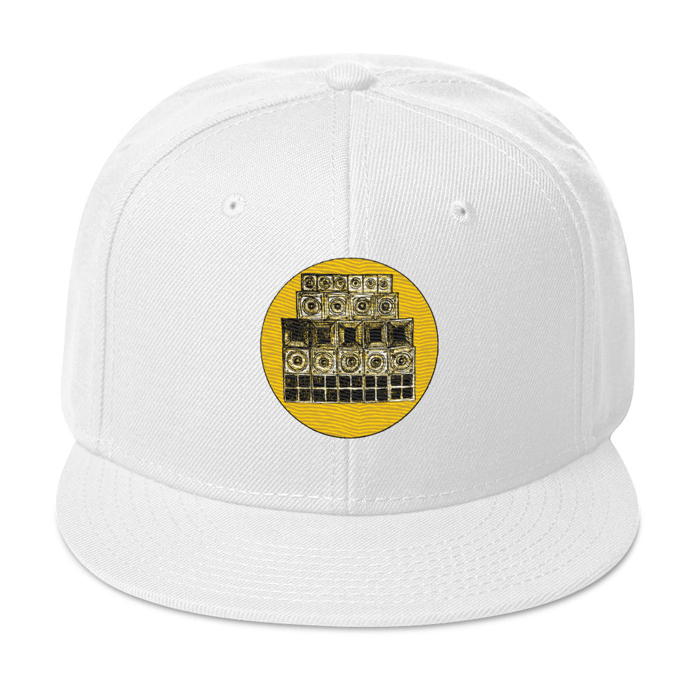 Sub-Woofer Snapback Hat White