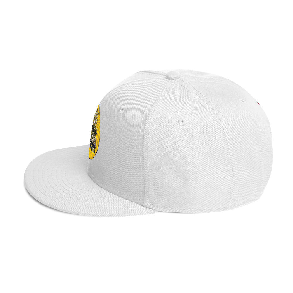 Sub-Woofer Snapback Hat White Left Side