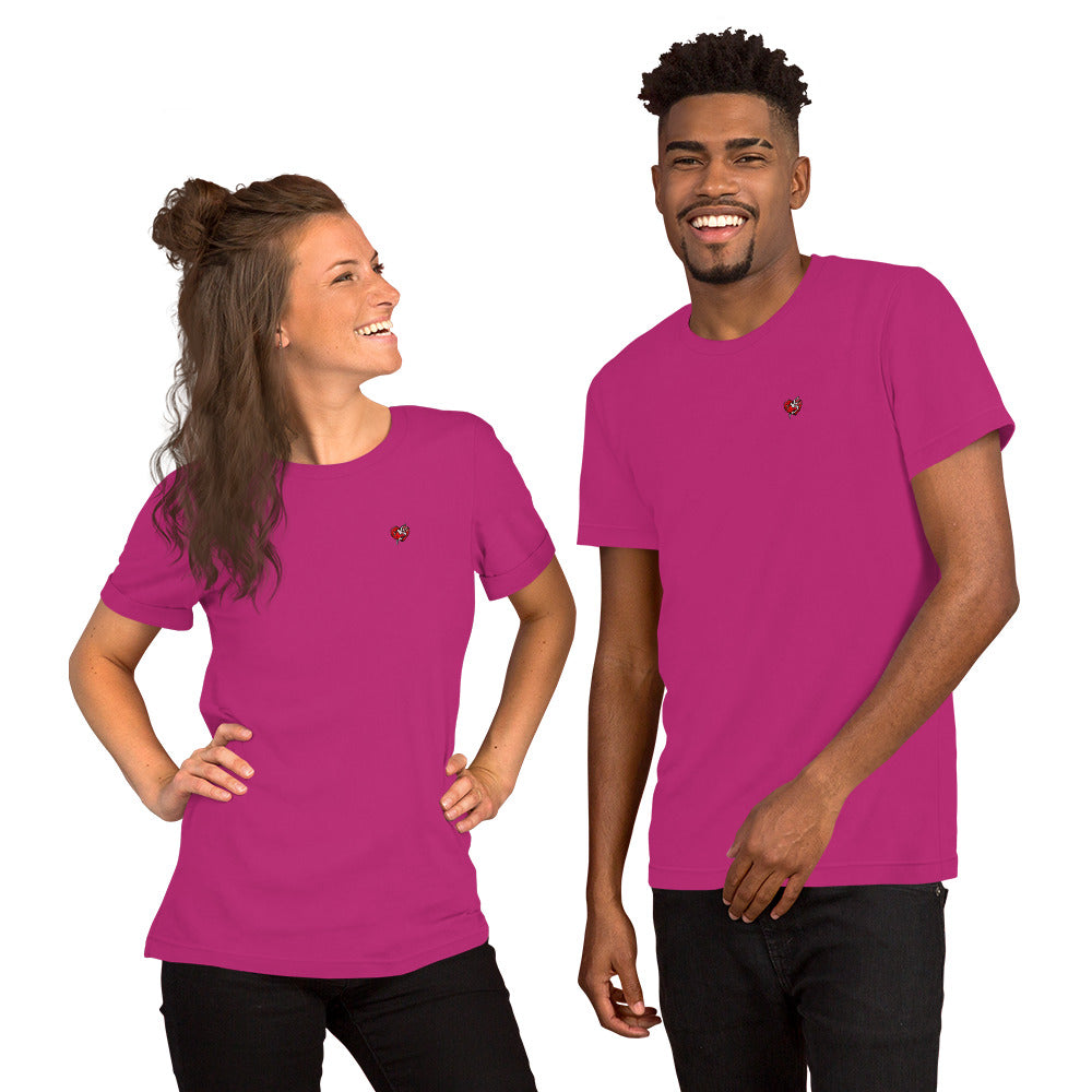 Heart Logo Unisex T-shirt Pink