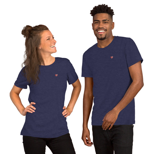 Heart Logo Unisex T-shirt Navy