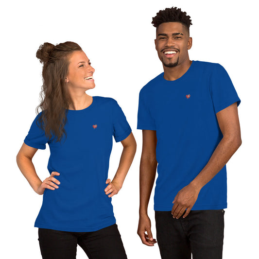 Heart Logo Unisex T-shirt Blue