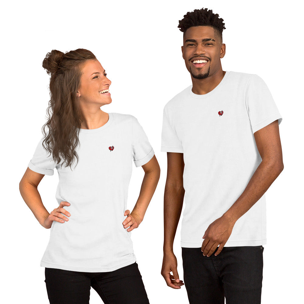 Heart Logo Unisex T-shirt White