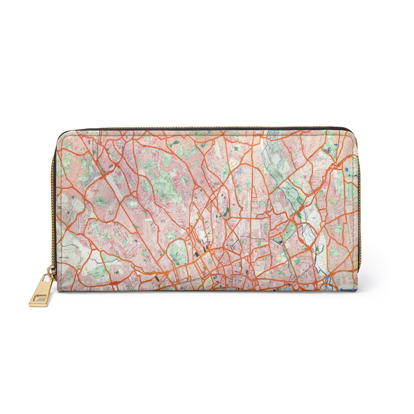 London Travel Card Map Zipper Wallet