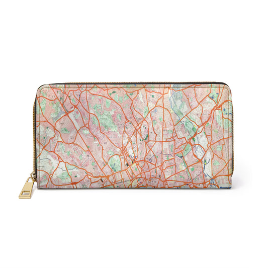 London Travel Card Map Zipper Wallet