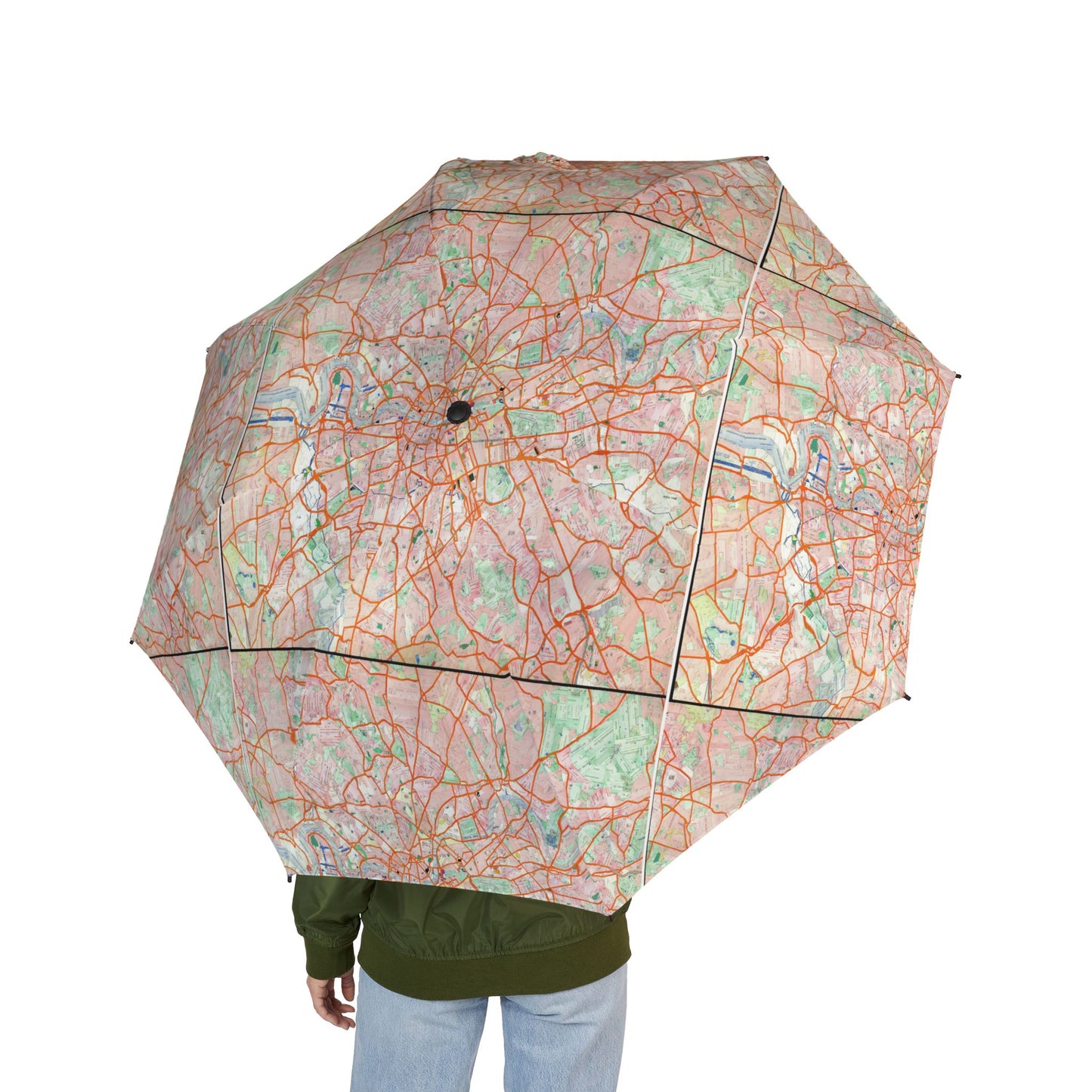 London Travel Card Map Foldable Umbrella