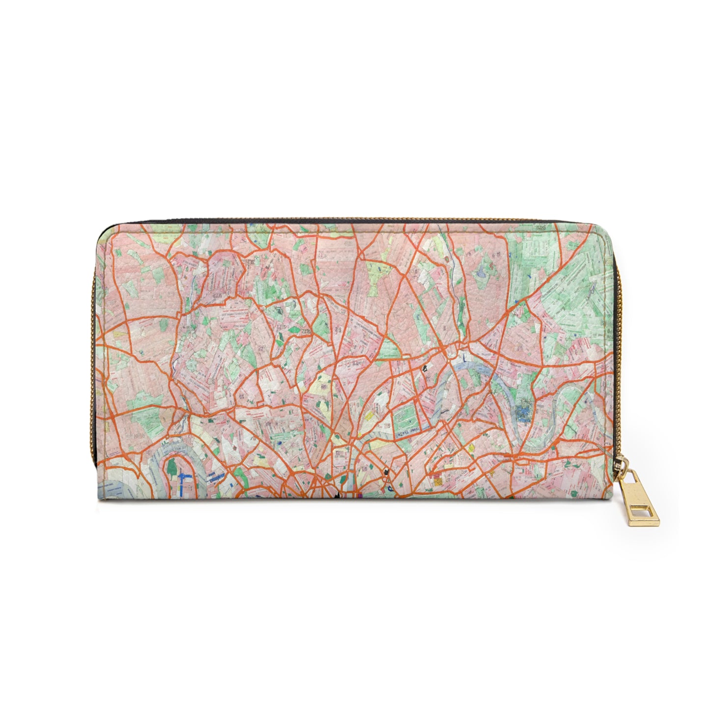 London Travel Card Map Zipper Wallet