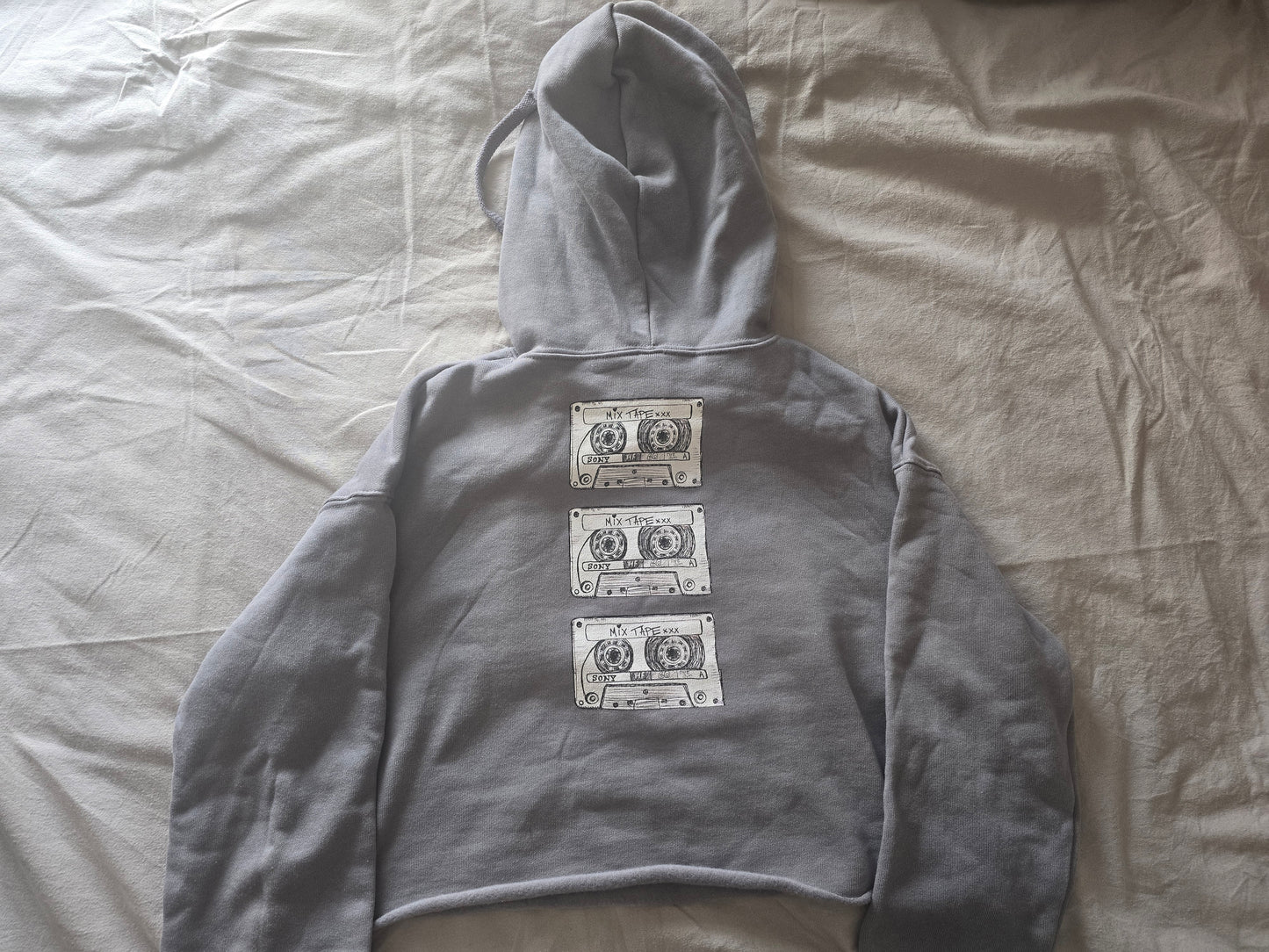 Women's Mix Tape Crop Hoodie