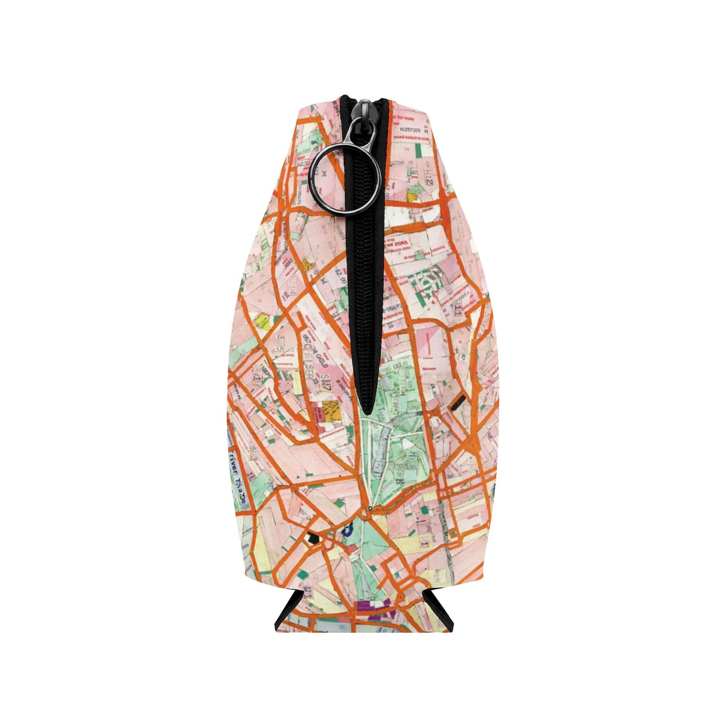 London Travel Card Map Bottle Cooler Sleeve
