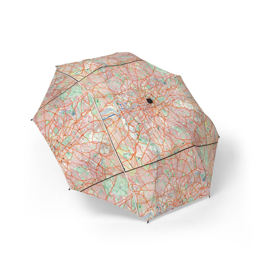 London Travel Card Map Foldable Umbrella