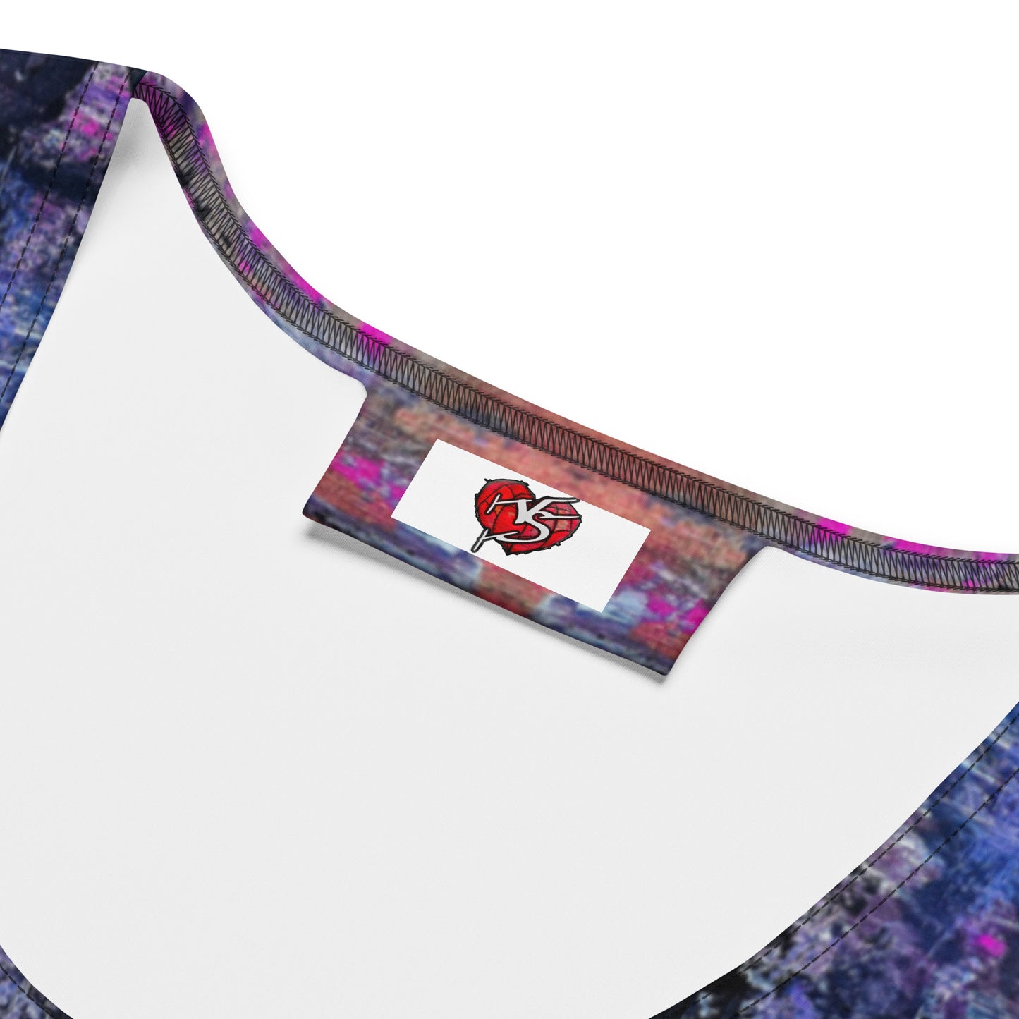Abstract Purple City Bodycon Dress