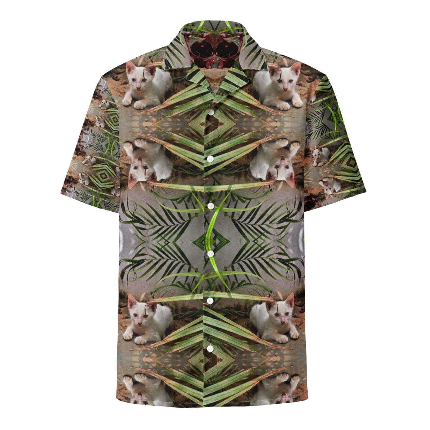 Bamboo Cat Button Shirt