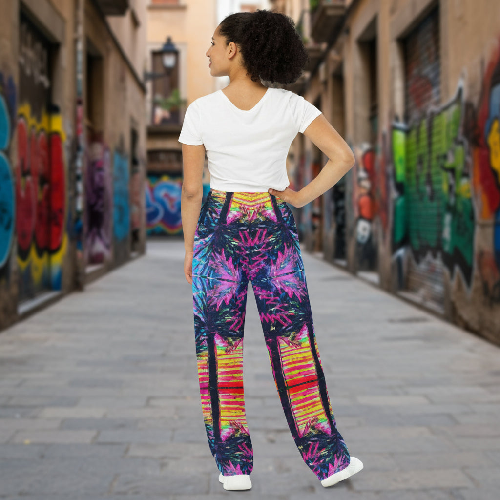 Barcelona Wide Leg Pants Women Back