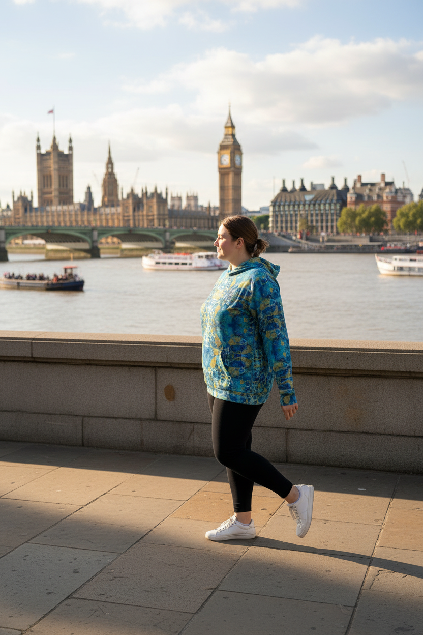 Euston "We Have a Problem' Shark Womens Zip Hoodie