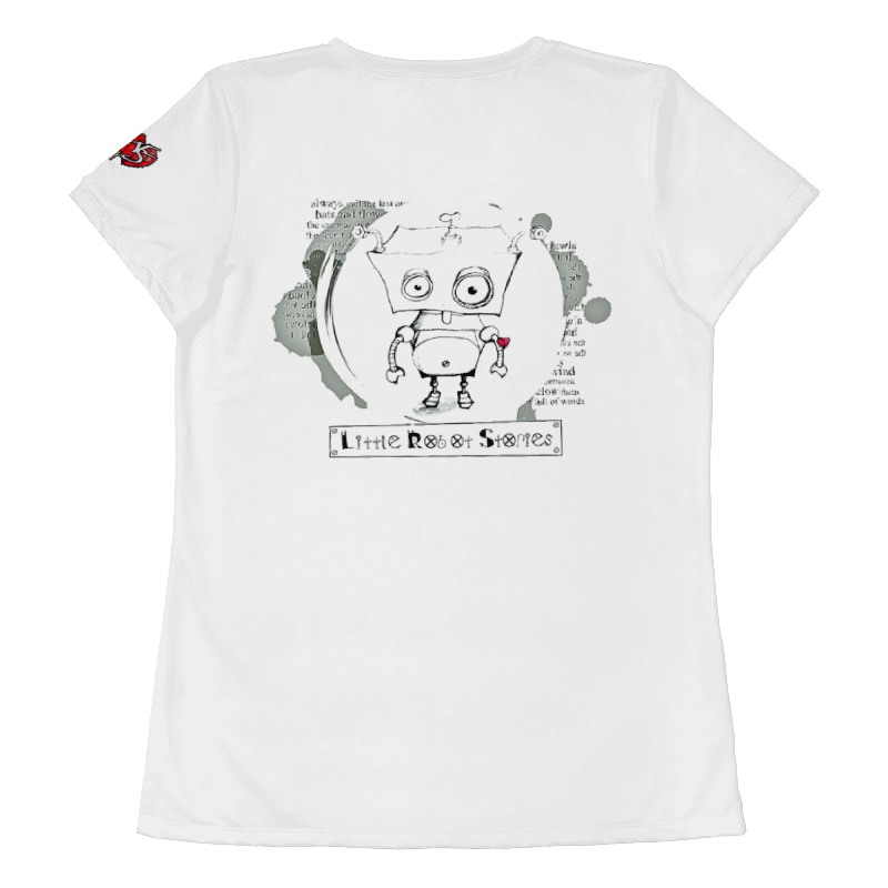 Little Robot Women's Athletic T-Shirt