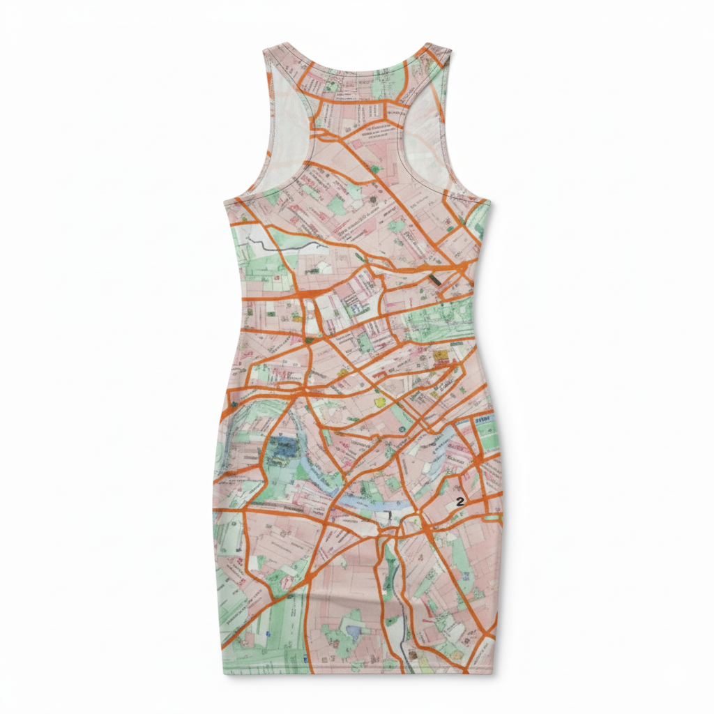 London Travelcard Map Bodycon Dress