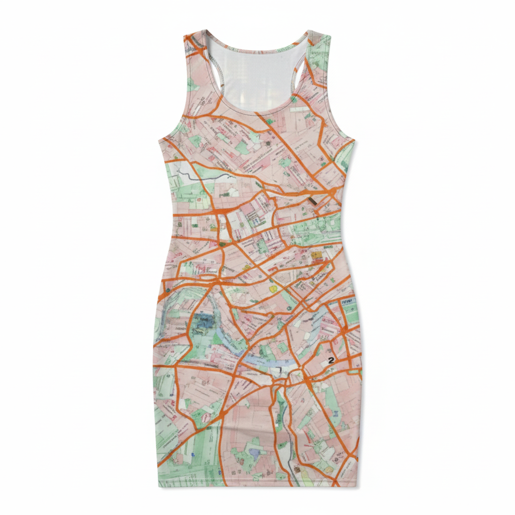 London Travelcard Map Bodycon Dress