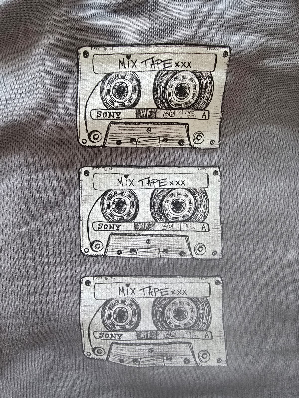 Women's Mix Tape Crop Hoodie