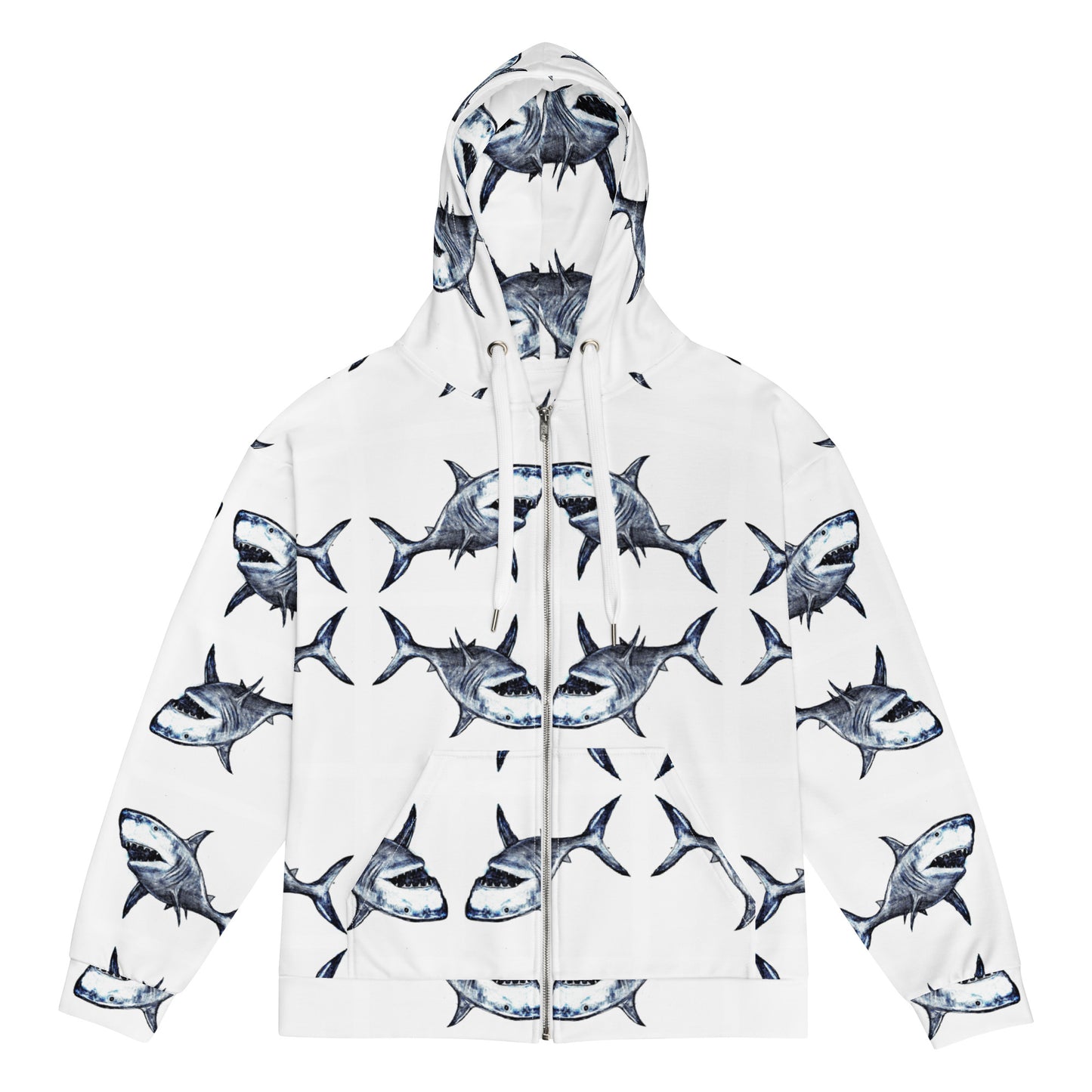Shark Attack Zip Hoodie