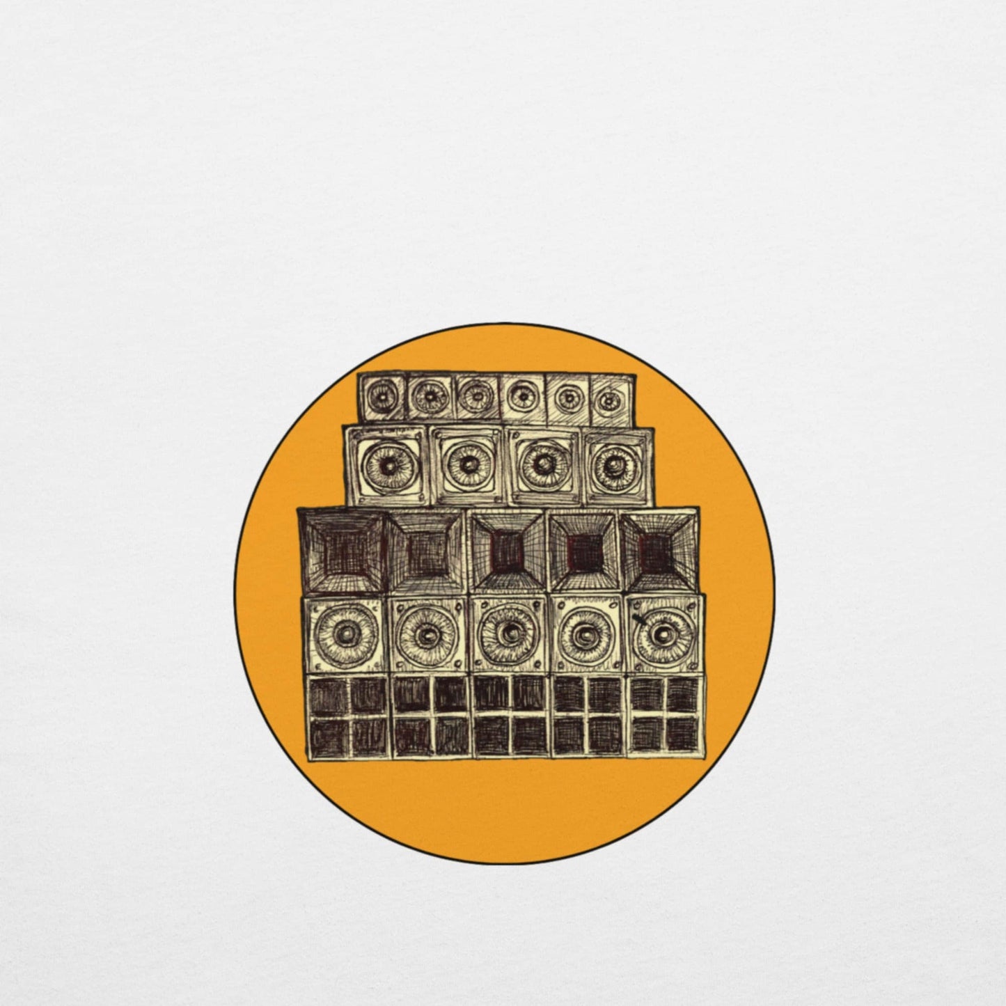 Speaker Stack Mens Hoodie