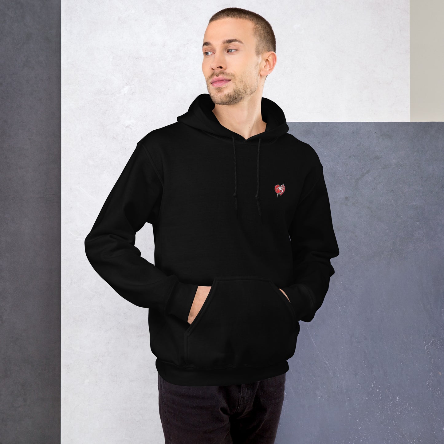 Speaker Stack Hoody Mens Black  Front