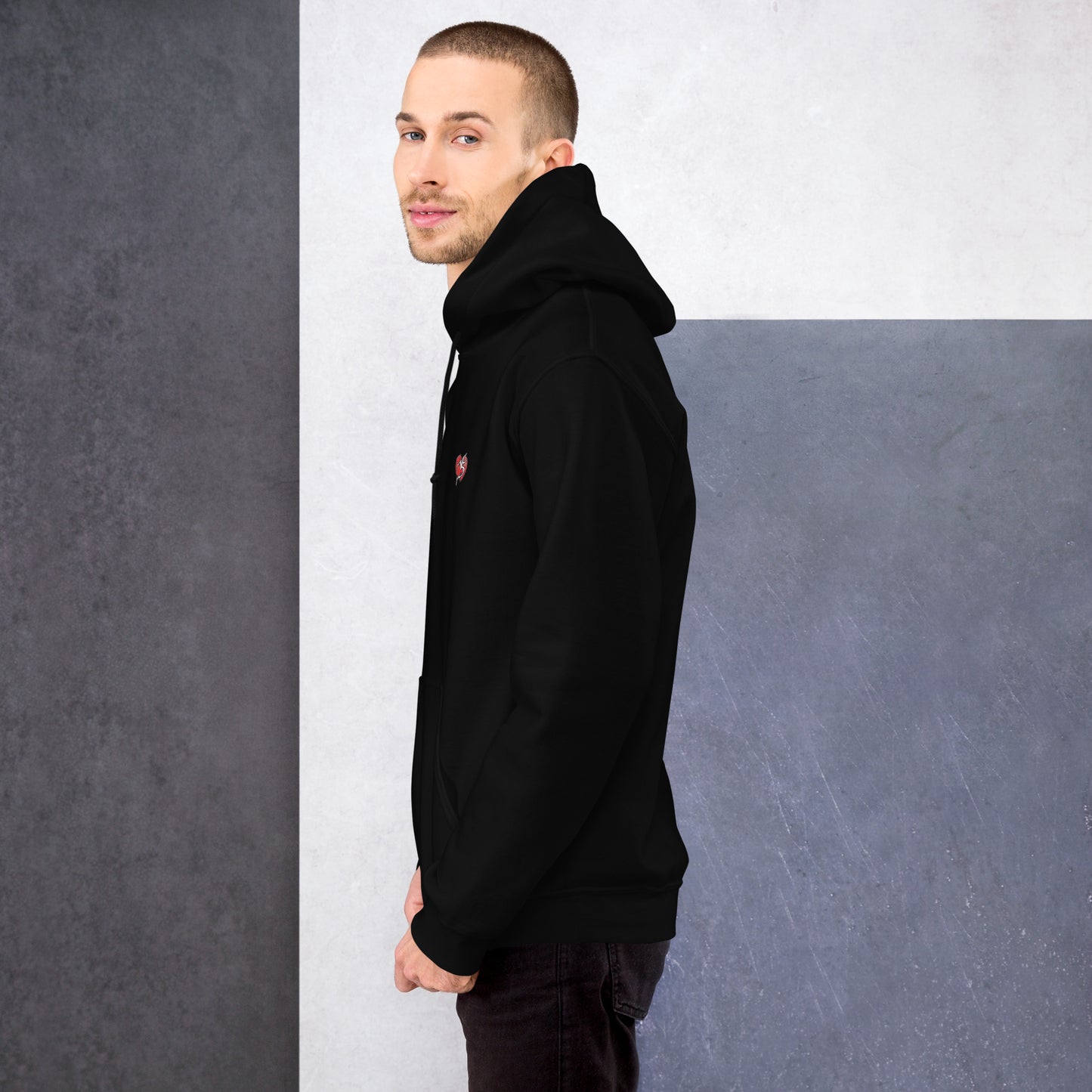 Speaker Stack Hoody Mens Black  Left Side