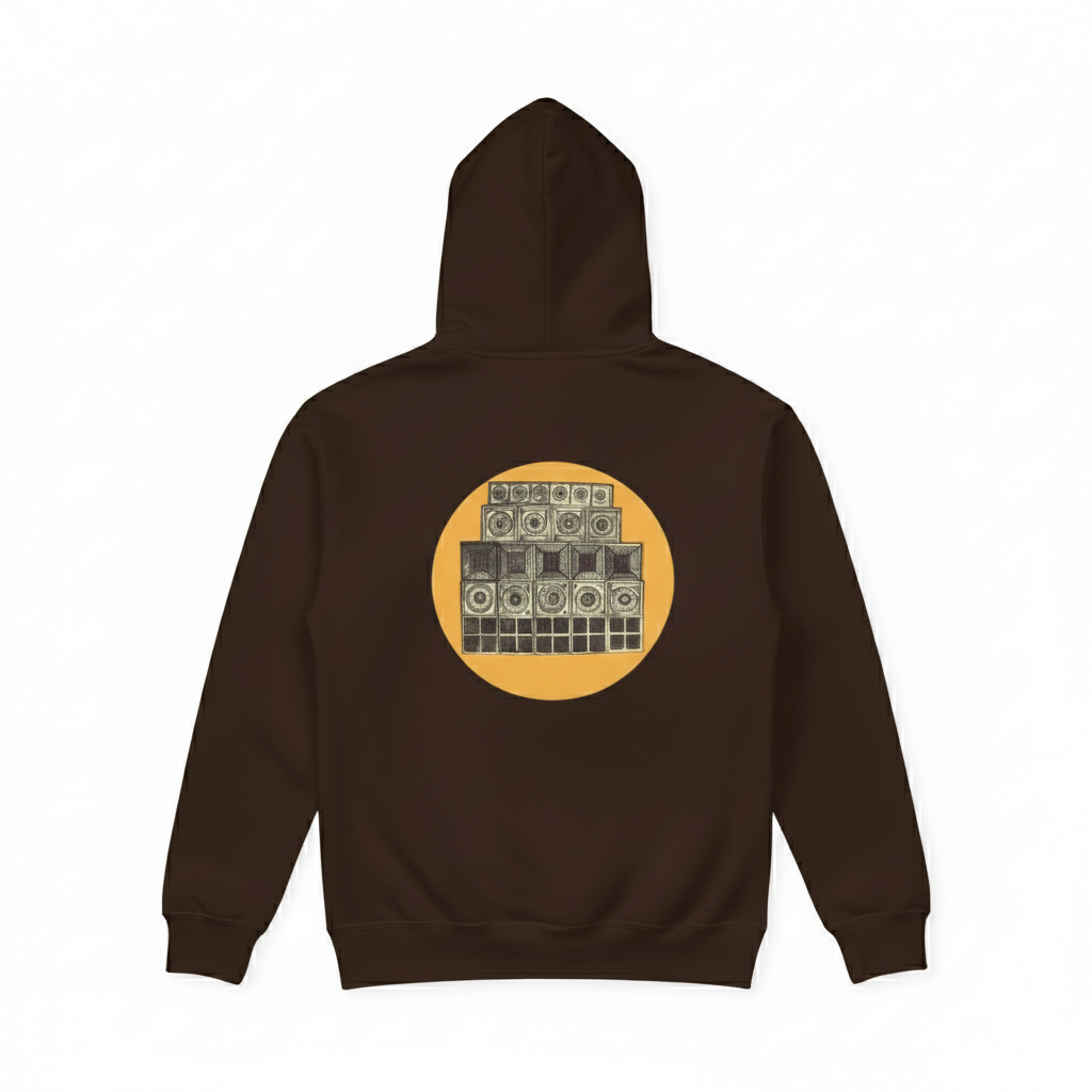 Speaker Stack Mens Hoodie